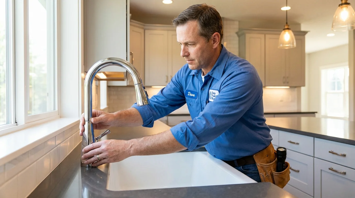 Kitchen faucet installation by Johns Plumbing LLC in Salt Lake City