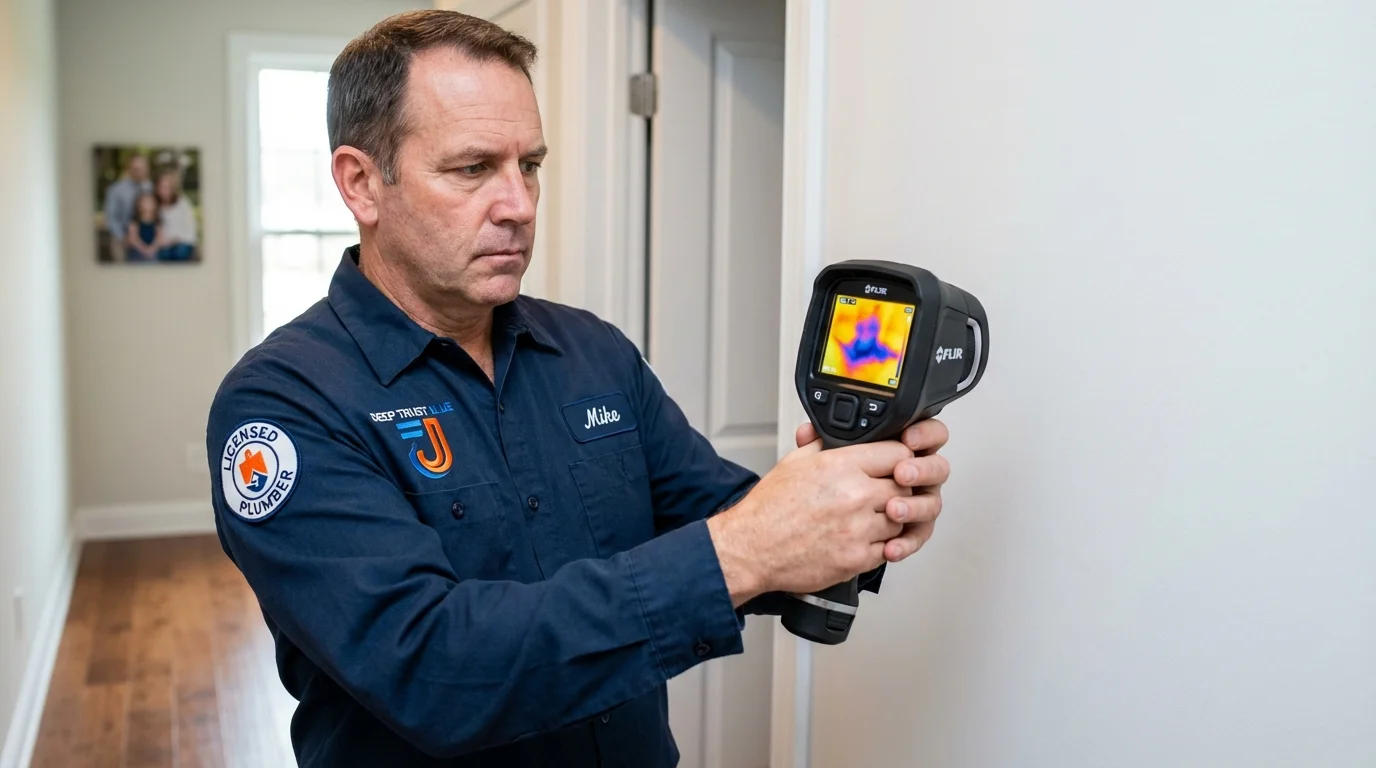 Thermal imaging leak detection by Johns Plumbing LLC in Salt Lake City